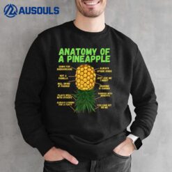Anatomy Of A Pineapple Funny Upside Down Pineapple Sweatshirt