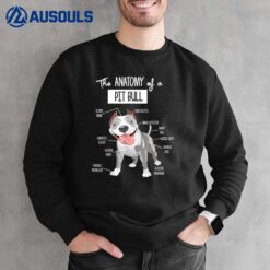 Anatomy Of A Pitbull  Dog Lover Sweatshirt