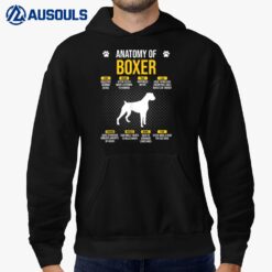 Anatomy Of Boxer Dog Lover Hoodie