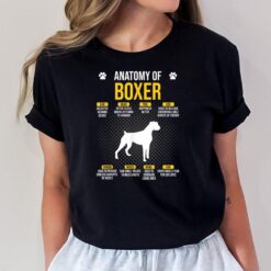 Anatomy Of Boxer Dog Lover T-Shirt