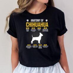 Anatomy Of Chihuahua Dog Lover T-Shirt