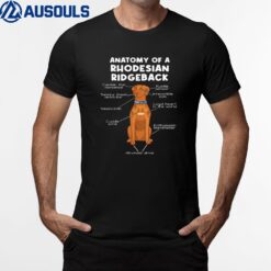 Anatomy of a Rhodesian Ridgeback  Dog Rhodesian Ridgeback T-Shirt