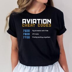 Aviation Cheat Codes Aviation Pilot T-Shirt