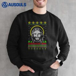 BIRTHDAY BOY JESUS Funny Ugly Christmas Pajama Family Sweatshirt