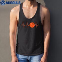 Basketball Heartbeat BBall Gift Tank Top