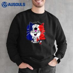 Bastille Day Cat Sweatshirt