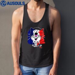 Bastille Day Cat Tank Top