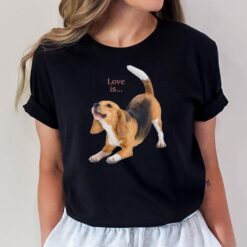 Beagle  Beagles  Love Is Dog Mom Dad Puppy Pet Cute T-Shirt