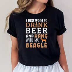 Beagle Dad  Funny Father's Day Dog Lover Gift Beer T-Shirt