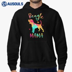 Beagle Mama Colorful Beagle Gifts Dog Mom Hoodie