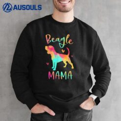 Beagle Mama Colorful Beagle Gifts Dog Mom Sweatshirt