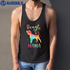 Beagle Mama Colorful Beagle Gifts Dog Mom Tank Top