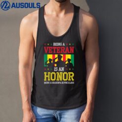 Being a Veteran is an Honor being a Grandpa is Priceless Ver 2 Tank Top