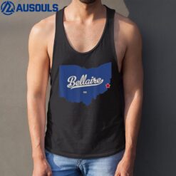 Bellaire Ohio OH Map Tank Top