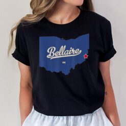 Bellaire Ohio OH Map T-Shirt