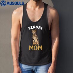 Bengal Mom Mama Cat Lover Owner Leopard Print Kitty Kitten Tank Top
