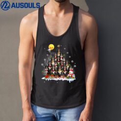 Bernese Mountain Dog Lover Matching Santa Christmas Tree Tank Top