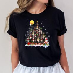 Bernese Mountain Dog Lover Matching Santa Christmas Tree T-Shirt