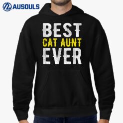 Best Cat Aunt Ever Funny Hoodie