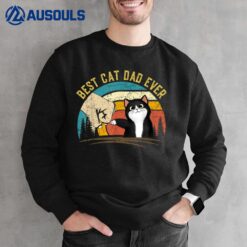 Best Cat Dad Ever tee Funny Cat Daddy Father's Day Sweatshirt