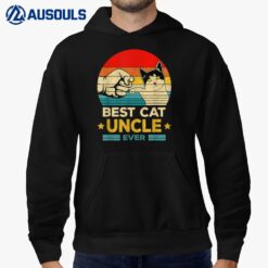 Best Cat Uncle Ever Vintage Cat Uncle Father Day Gift Hoodie