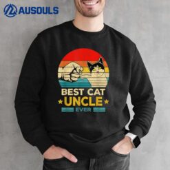 Best Cat Uncle Ever Vintage Cat Uncle Father Day Gift Sweatshirt