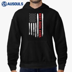 Best Dada Ever American Flag Retro Fathers Day 4th of July Hoodie