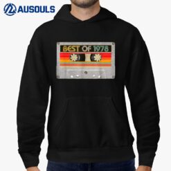 Best Of 1978 44th Birthday Gifts Cassette Tape Vintage Hoodie