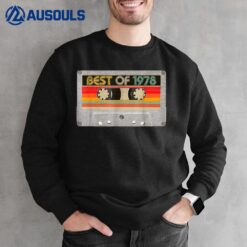 Best Of 1978 44th Birthday Gifts Cassette Tape Vintage Sweatshirt