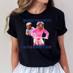 Biden Falls Off Bike Trump Funny Joe Biden Falling of bike T-Shirt