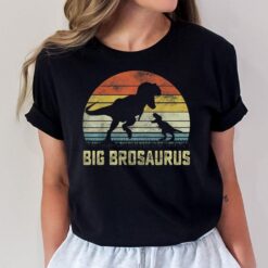 Big Brosaurus T Rex Dinosaur Big Bro Saurus Family Matching T-Shirt