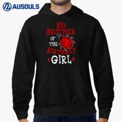 Big Brother Of The Birthday Girl Ladybug Bday Celebration Hoodie