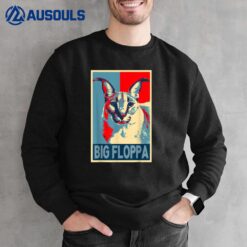 Big Floppa Meme Cute Caracal Cat retro vintage Sweatshirt