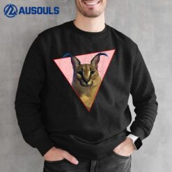 Big Floppa Meme funny cat Sweatshirt