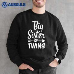 Big Sister of Twins Kids Big Sister Sweatshirt
