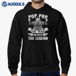 Biker Grandpa PopPop The Man Myth The Legend Motorcycle Hoodie