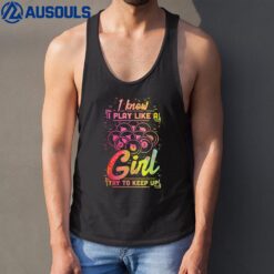 Billiard Women Funny Gift Team Play Like a Girl Billiard Tank Top