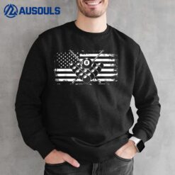 Billiards  Pool Billiards American Flag Gift Sweatshirt