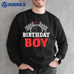 Birthday Boy Race Car Racing Car Driver Birthday Crew Sweatshirt