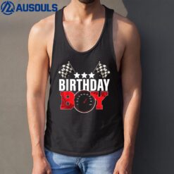 Birthday Boy Race Car Racing Car Driver Birthday pit Crew Tank Top