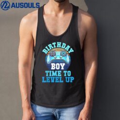 Birthday Boy Time to Level Up Matching Video Gamer Birthday Tank Top