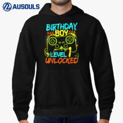 Birthday Boys Level 1 Unlocked Video Gamer Hoodie