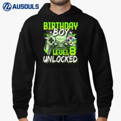 Birthday Boys Level 8 Unlocked Video Gamer Birthday Hoodie