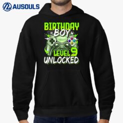 Birthday Boys Level 9 Unlocked Video Gamer Birthday Hoodie