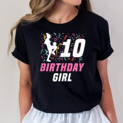 Birthday Girl Cute Soccer Player Girl with Cleats 10 T-Shirt