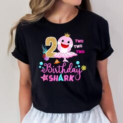 Birthday Kids Shark 2 Years Old 2nd Family T-Shirt