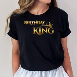 Birthday King Gold Crown T-Shirt
