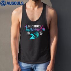 Birthday Mermaid Matching Family Outfit Your Daughters Girls Tank Top