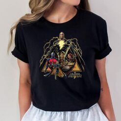Black Adam And The Justice Society In Action T-Shirt