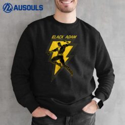 Black Adam Group Shot Lightning Bolt Fist Up Sweatshirt